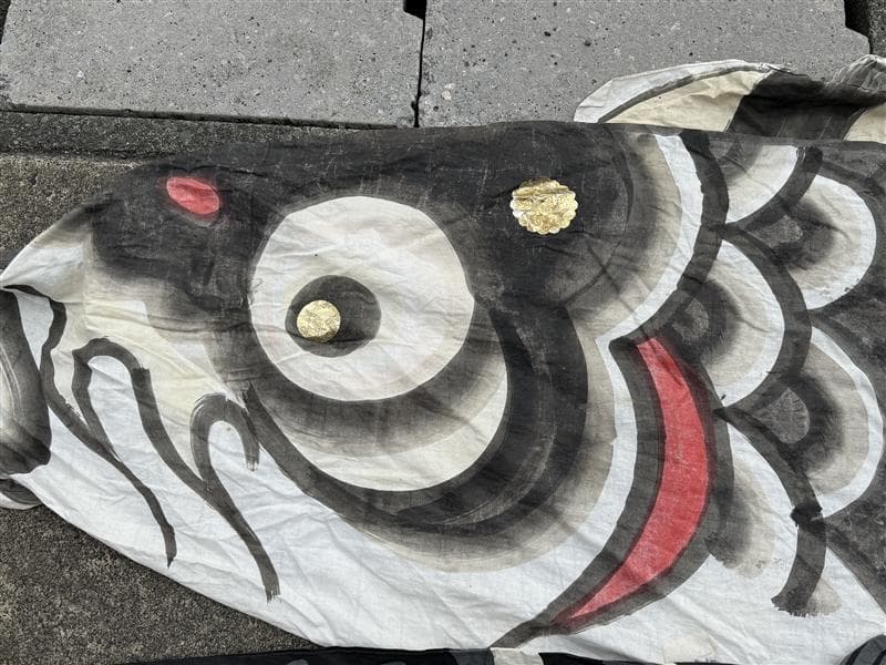 古布 鯉のぼり 5点 木綿 こいのぼり イベント こどもの日 リメイク素材