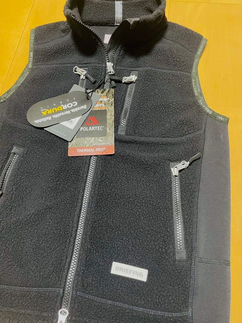 BRIEFING POLARTECベストブラックXS新品未使用品golfキャンプ