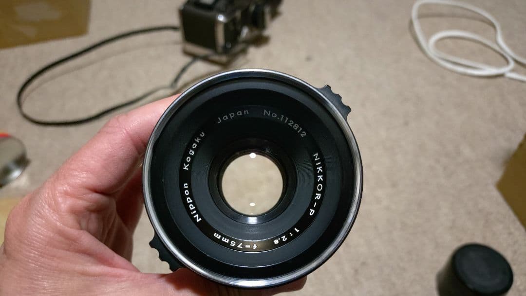 ゼンザブロニカ ジャンク品として 75ミリ 50ミリ レンズ付属
