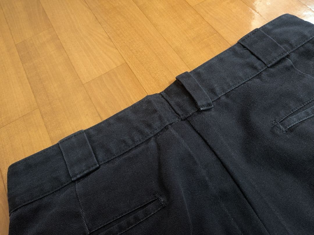 Dickies 90s 874BK USA製 ブラックフェード TALON 墨黒