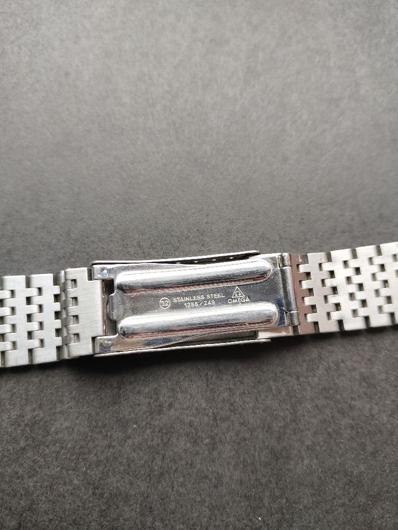 最終値下げ オメガ 18mm 金属ブレス アンティーク 70年代