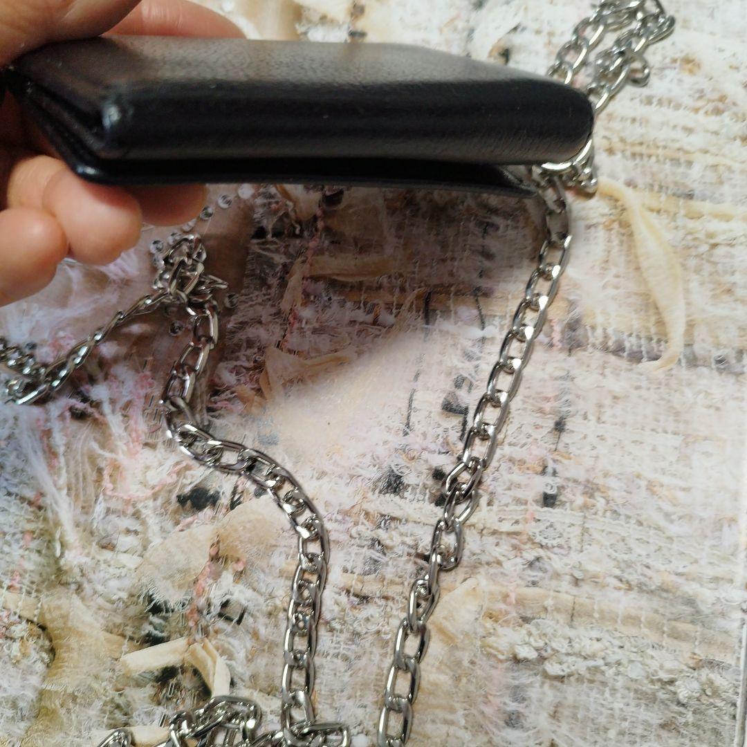 シャネル　カメリア　斜めがけキーケース