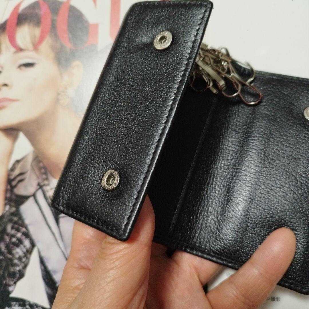 シャネル　カメリア　斜めがけキーケース