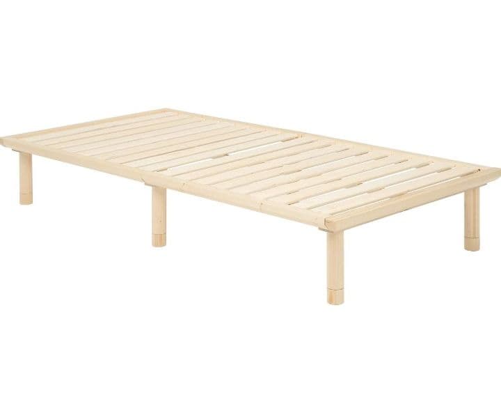 萩原 ベッド すのこベッド ベッドフレーム 敷布団 3段階高さ調整 つ172