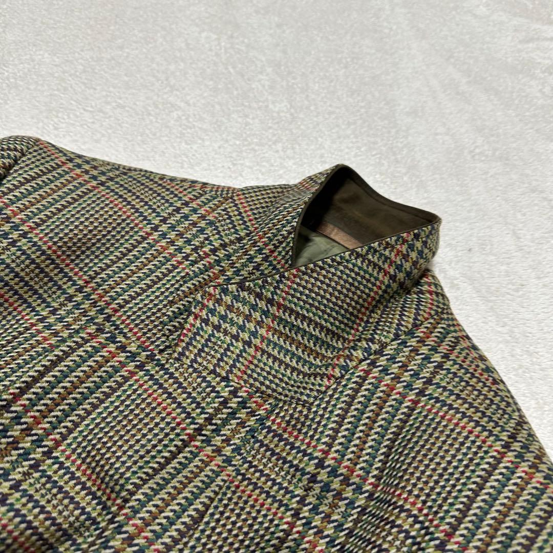 美品 バーバリーズ 襟切替 くるみ釦 テーラードジャケット 3XL 020