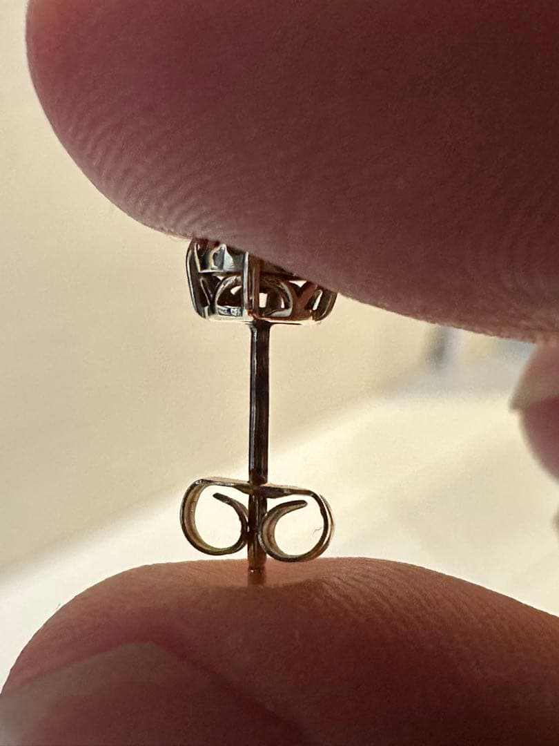 avalanche ダイヤモンド 10K イエローゴールド ピアス 5mm