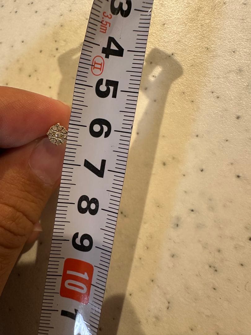 avalanche ダイヤモンド 10K イエローゴールド ピアス 5mm