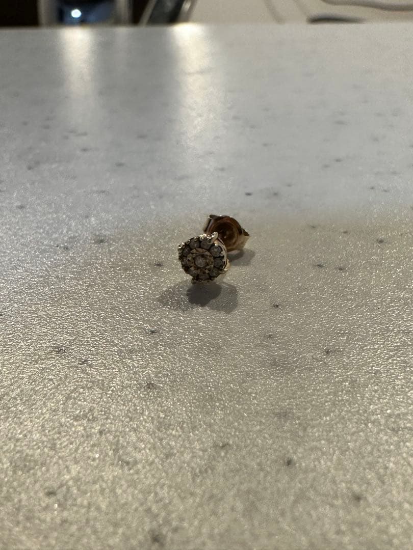 avalanche ダイヤモンド 10K イエローゴールド ピアス 5mm