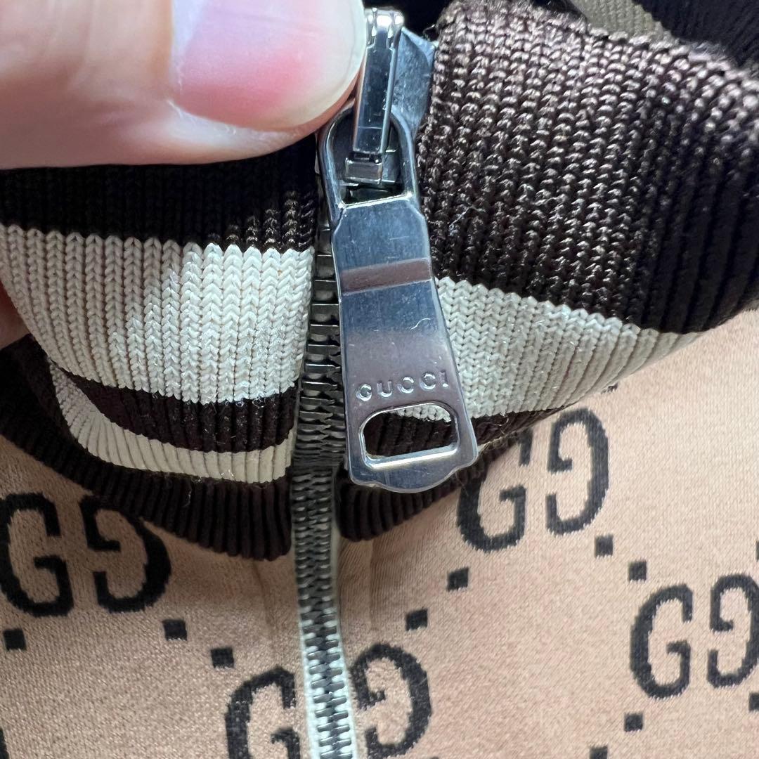 GUCCI グッチ　GGジャガードコットンジャケット ジャージ M ブラウン