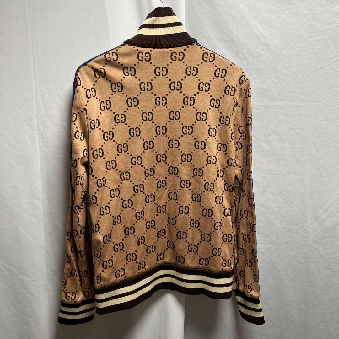GUCCI グッチ　GGジャガードコットンジャケット ジャージ M ブラウン