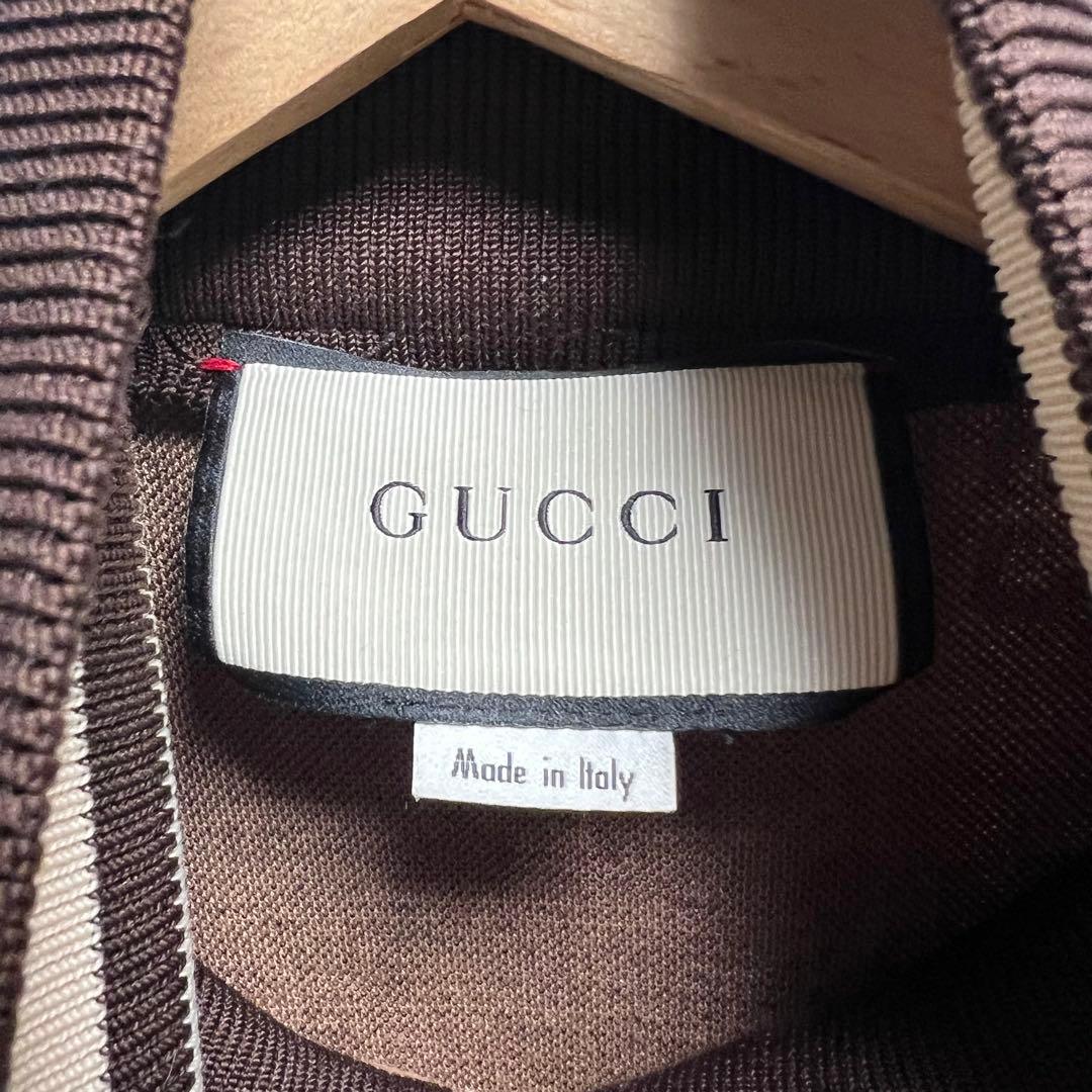 GUCCI グッチ　GGジャガードコットンジャケット ジャージ M ブラウン