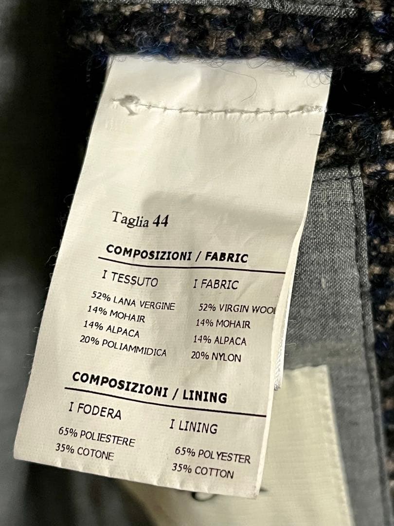 HEVO イタリア製 ツイード調 ウールコート 44