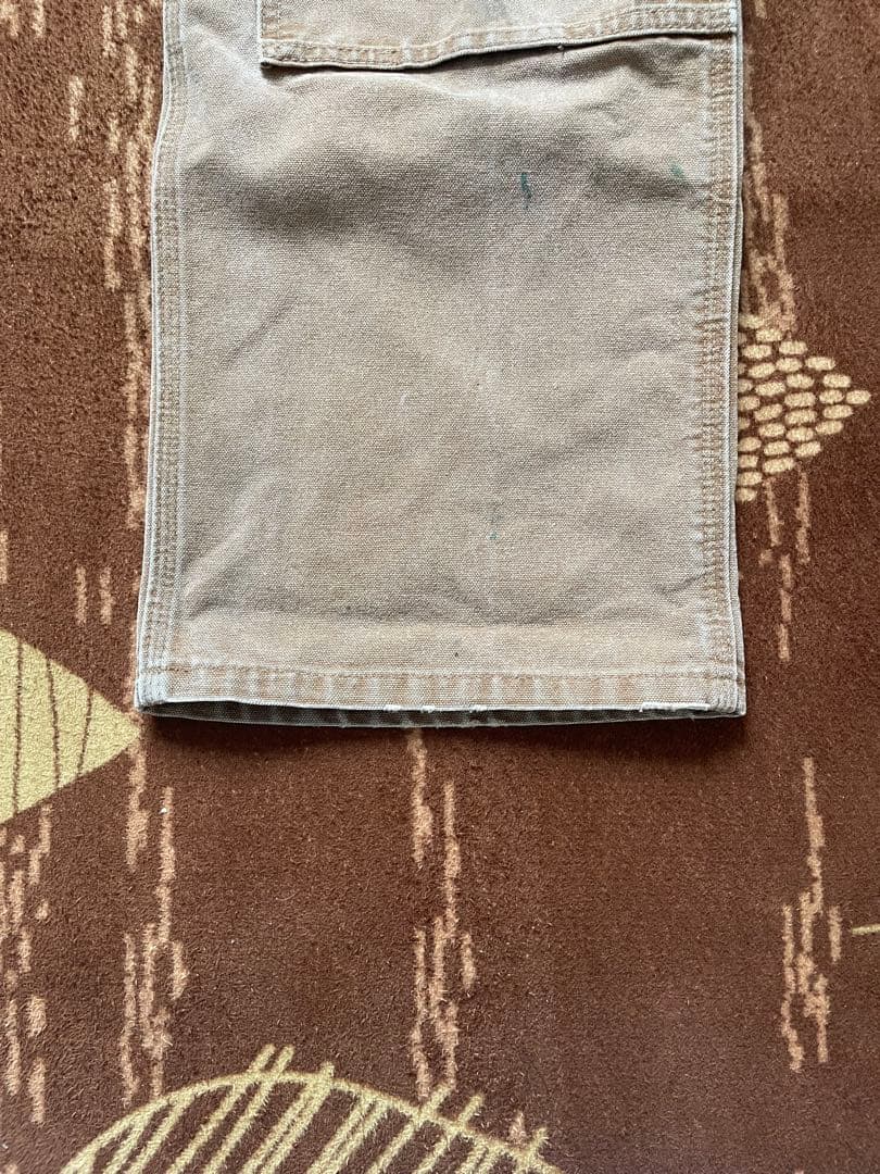 希少【carhartt】ダブルニー　ワークパンツ　ブラウン