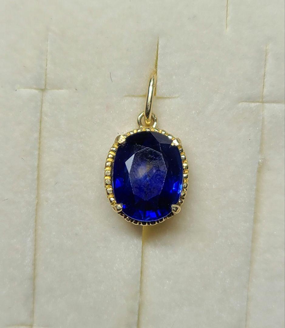 ニケ☆★スリランカ産ブルーサファイア、トルマリン★ペンダントトップオーダー