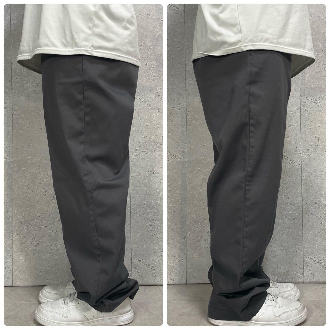 ディッキーズ　USA製 90s グレーチノパン　ワーク　チビタグ　W36 L32