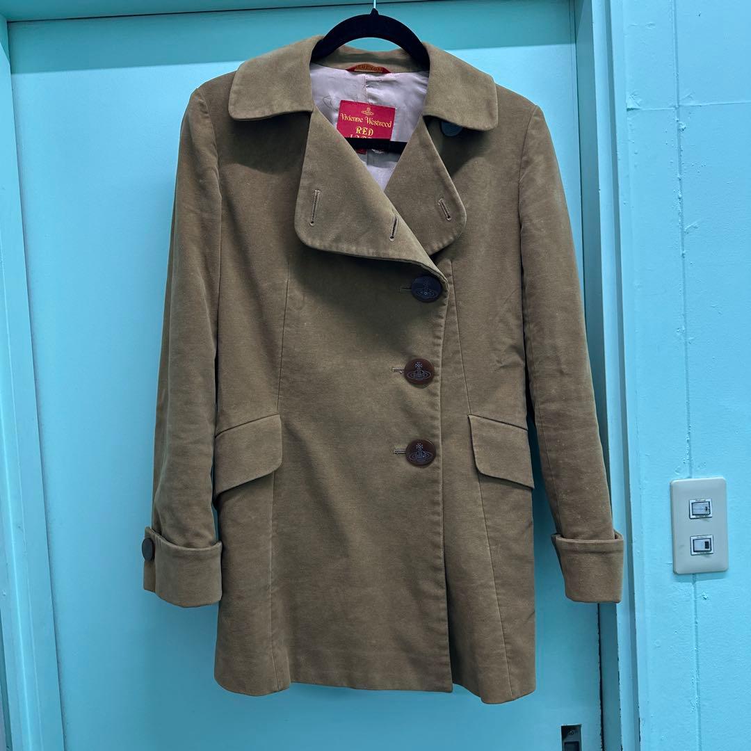 ヴィヴィアンウエストウッド　レディース　チェスターコート　キャメル