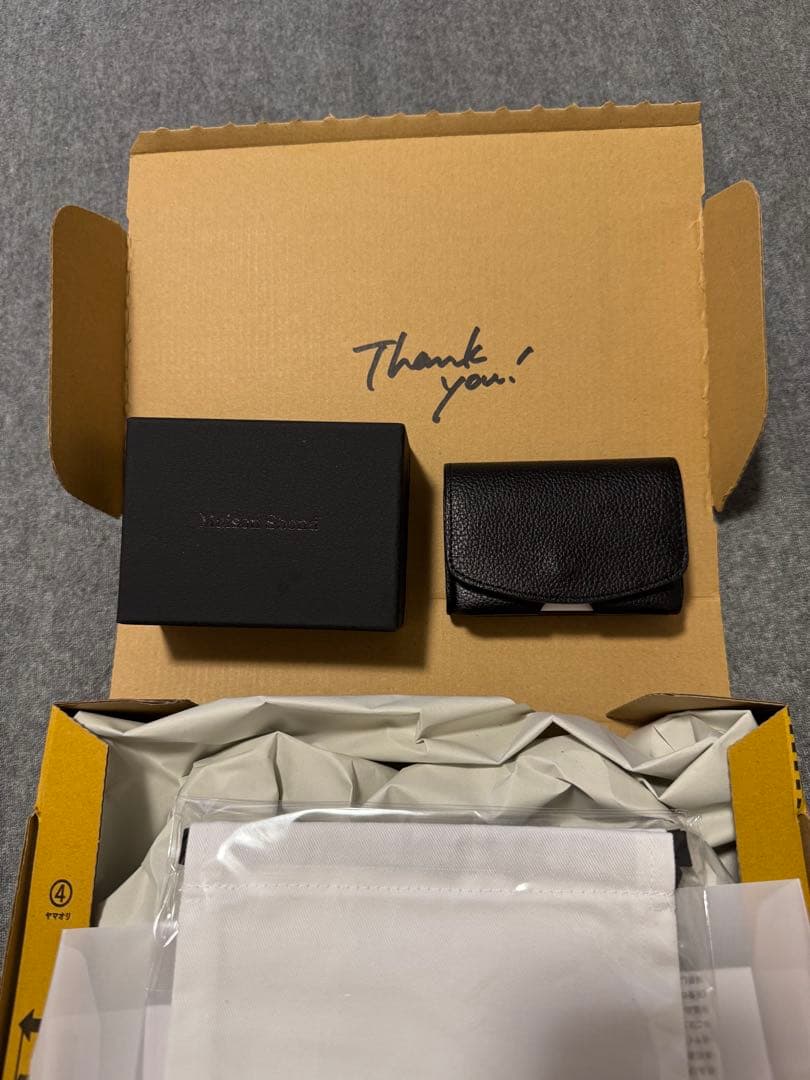 【超美品】Maison Sbond 折り財布メゾンエスボンド Amyブラック