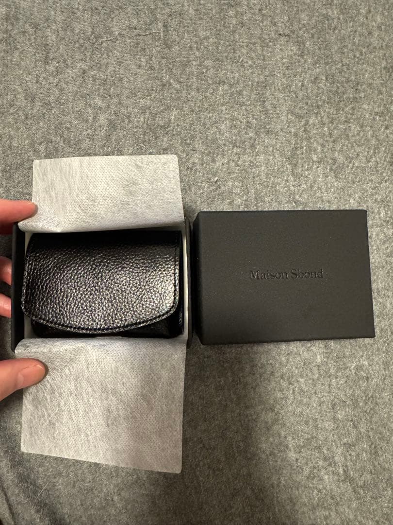 【超美品】Maison Sbond 折り財布メゾンエスボンド Amyブラック