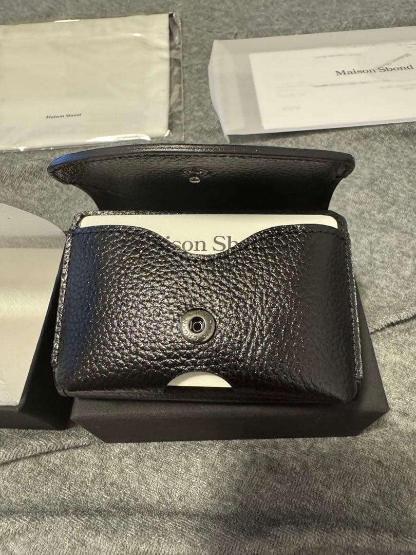 【超美品】Maison Sbond 折り財布メゾンエスボンド Amyブラック