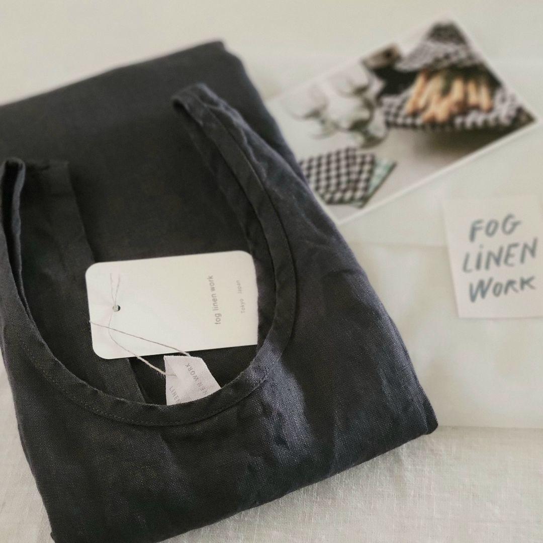 fog linen work リネン オーバー エプロン マカダム