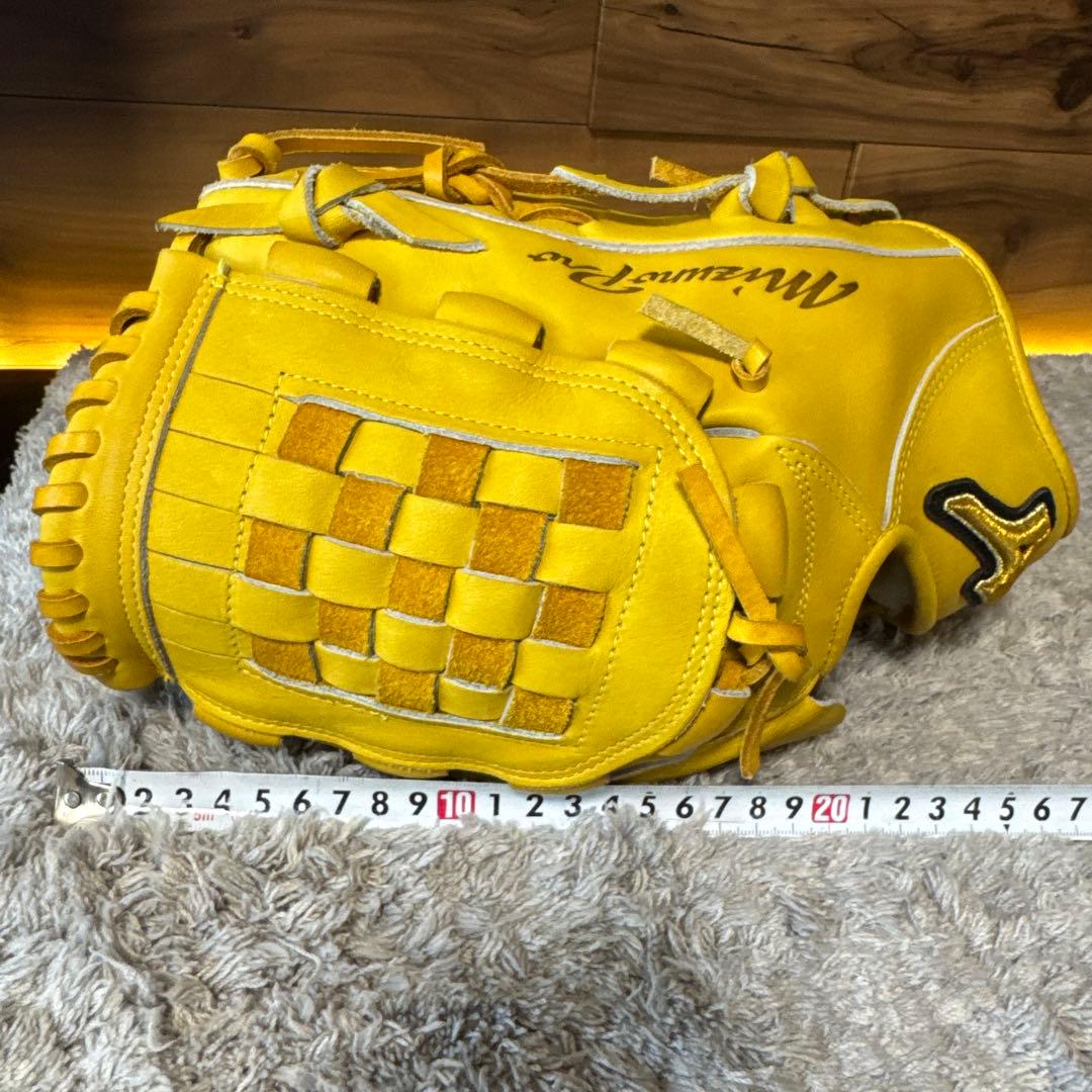 【美品】MIZUNO PRO 投手用 軟式野球グローブ 保管袋付き
