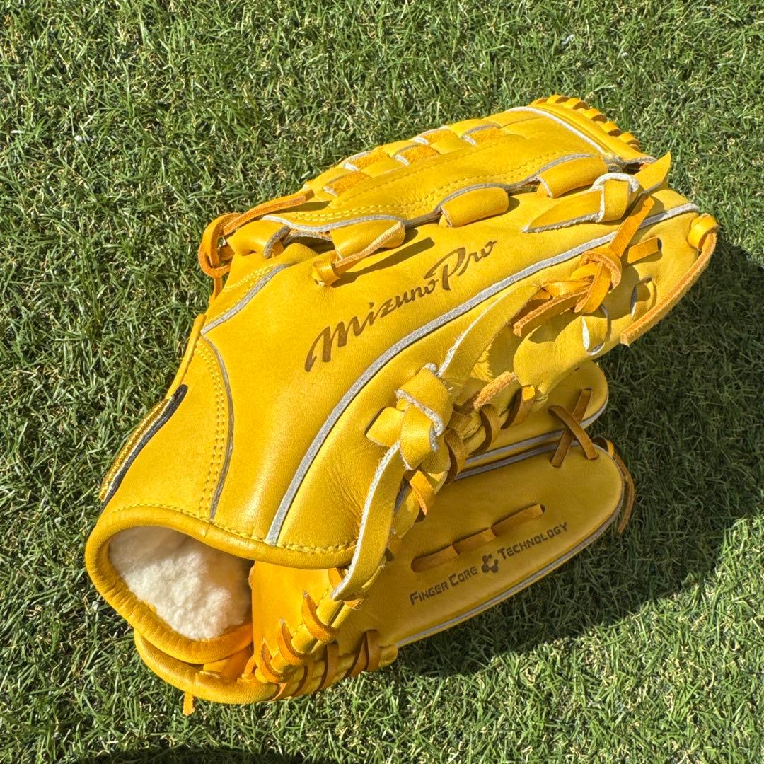 【美品】MIZUNO PRO 投手用 軟式野球グローブ 保管袋付き