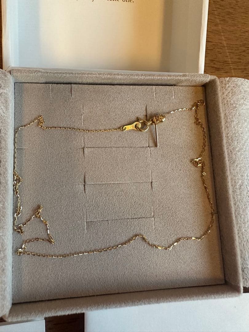 【新品　未使用】ete K18YG ミラーカットチェーン ネックレス