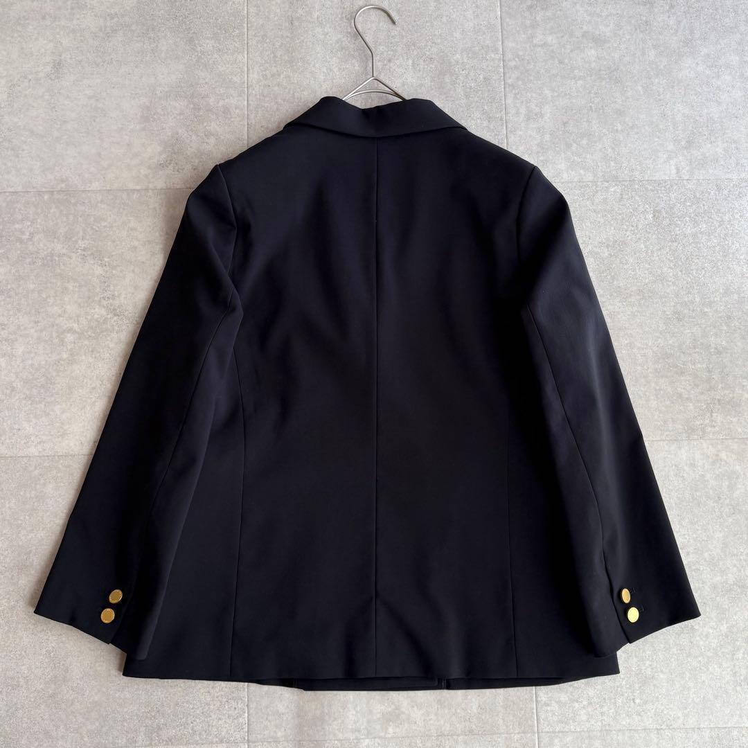 近年2024✨ミラオーウェン 金釦ダブルブレストコンパクトジャケット ネイビー