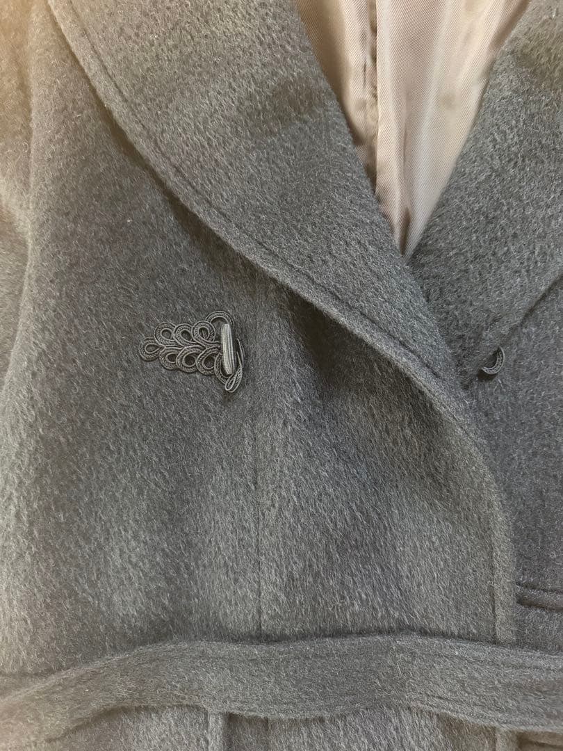 k*u様 reddish brown アルパカコート　ブラック　size38