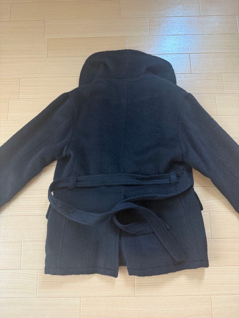 k*u様 reddish brown アルパカコート　ブラック　size38