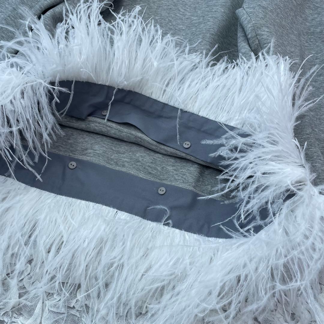 エイミーイーストワール　フェザーヘムスウェットワンピース　定価29700円