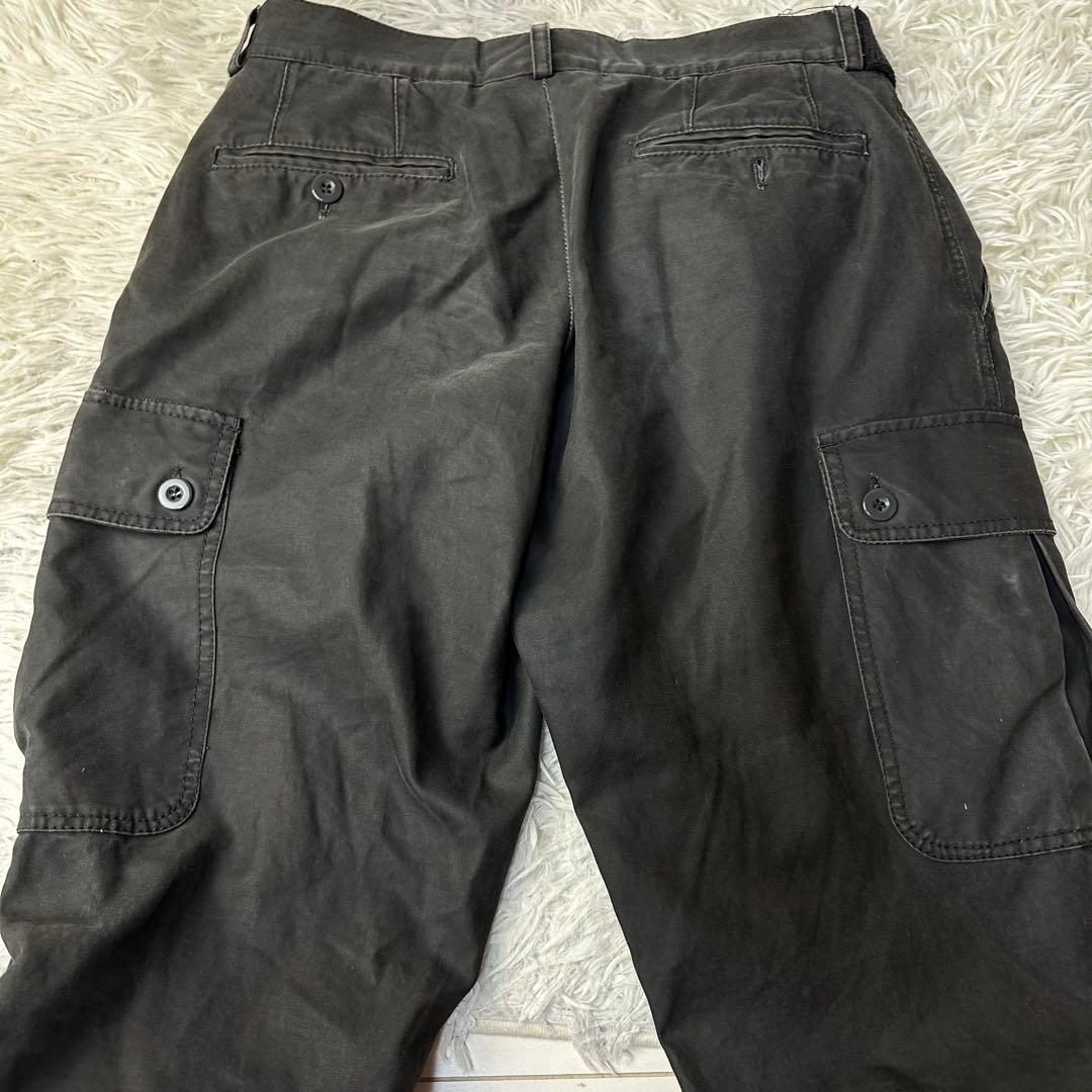 ジーケ 様用希少 DOLCE & GABBANA ブラックカーゴパンツ 46