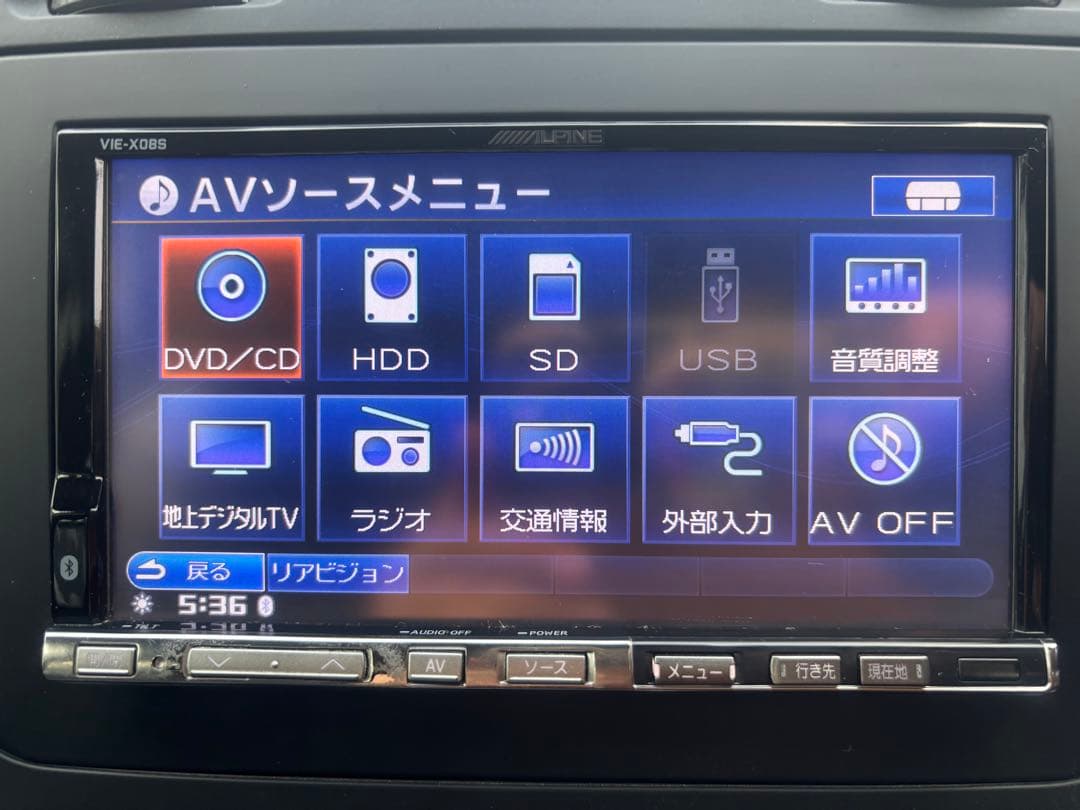 ALPINE VIE-X08S HDD アルパイン ゴルフV取付けキット付