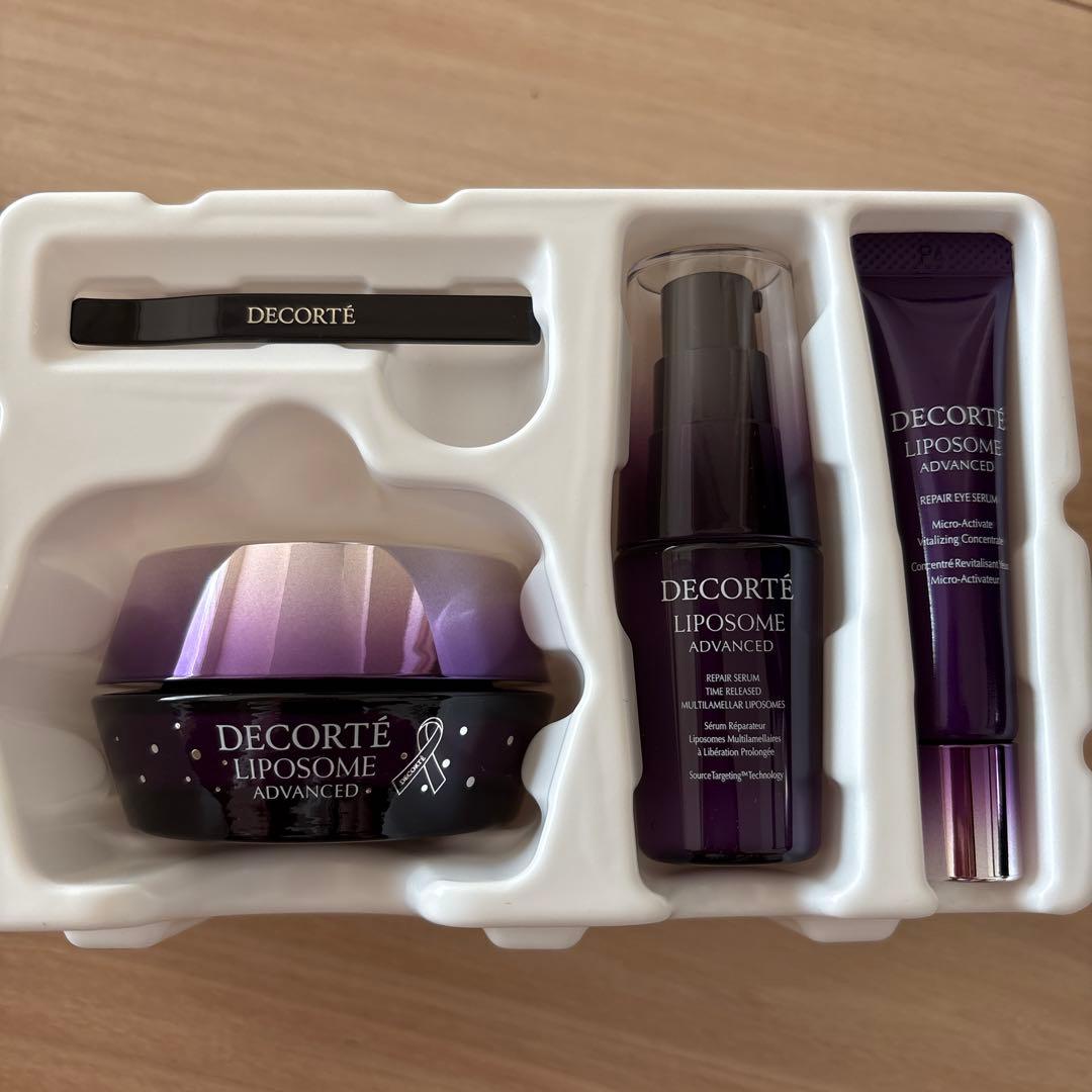 コスメデコルテ　リポソームアドバンスト　リペアクリーム　パープルリボンセット