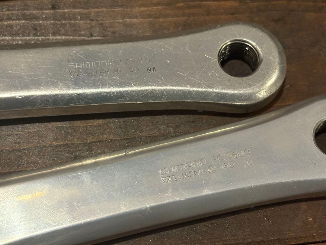 パーツ SHIMANO DURAACE FC-7600 165mm njs