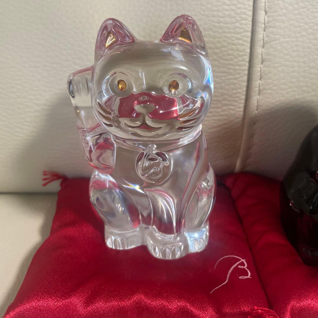 Baccarat バカラ まねきねこ　招き猫　クリスタル