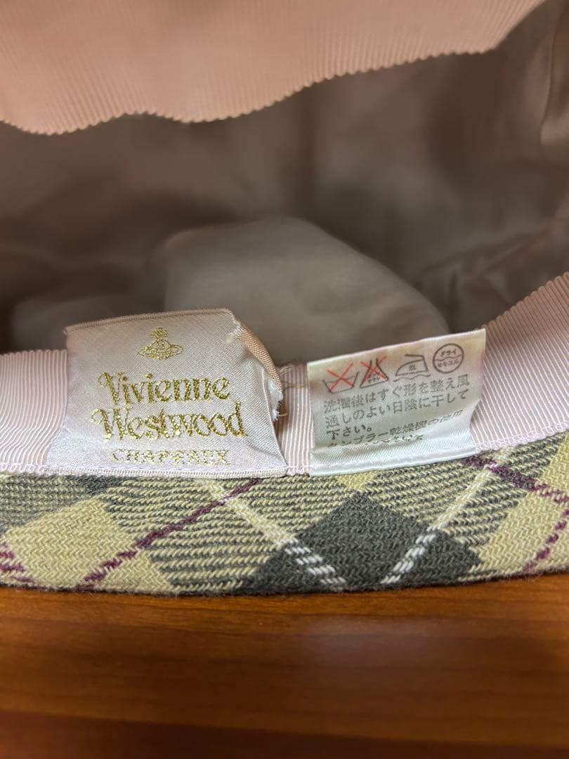 Vivienne Westwood チェック柄　ベレー帽　古着
