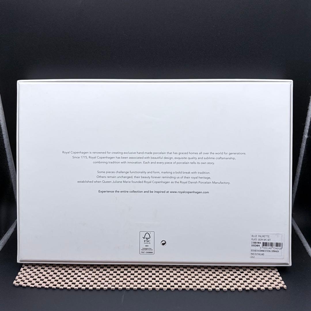 未使用 ロイヤル コペンハーゲン ミニプレート 5枚セット ブルーパルメッテ