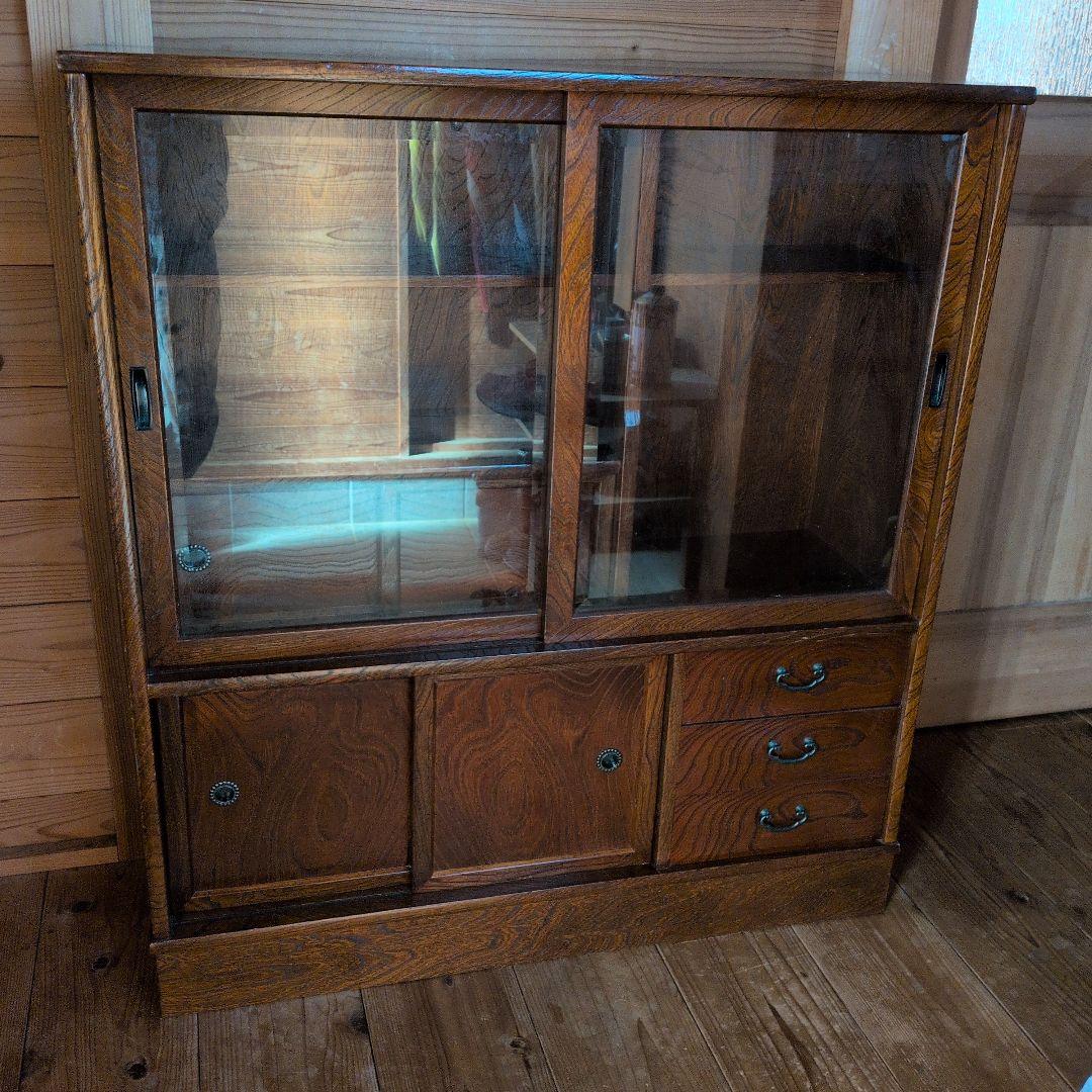 水屋箪笥　食器棚　茶棚　和家具　飾り棚　茶箪笥　収納