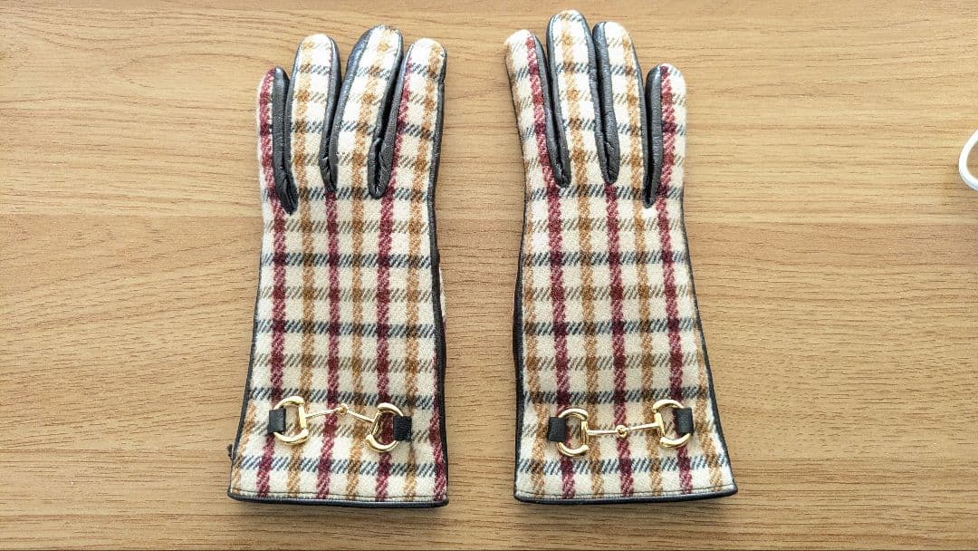 【k】GUCCI レザー手袋 レディース