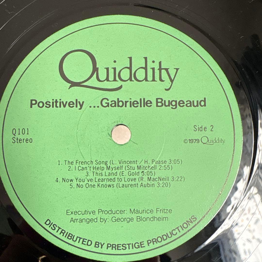 GABRIELLE BUGEAUD POSITIVELY カナダ産AOR