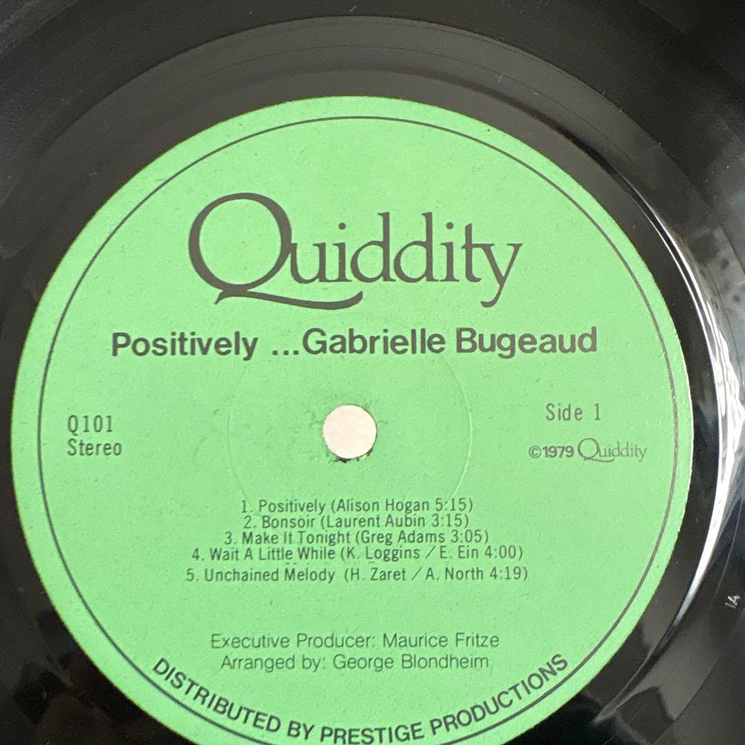 GABRIELLE BUGEAUD POSITIVELY カナダ産AOR