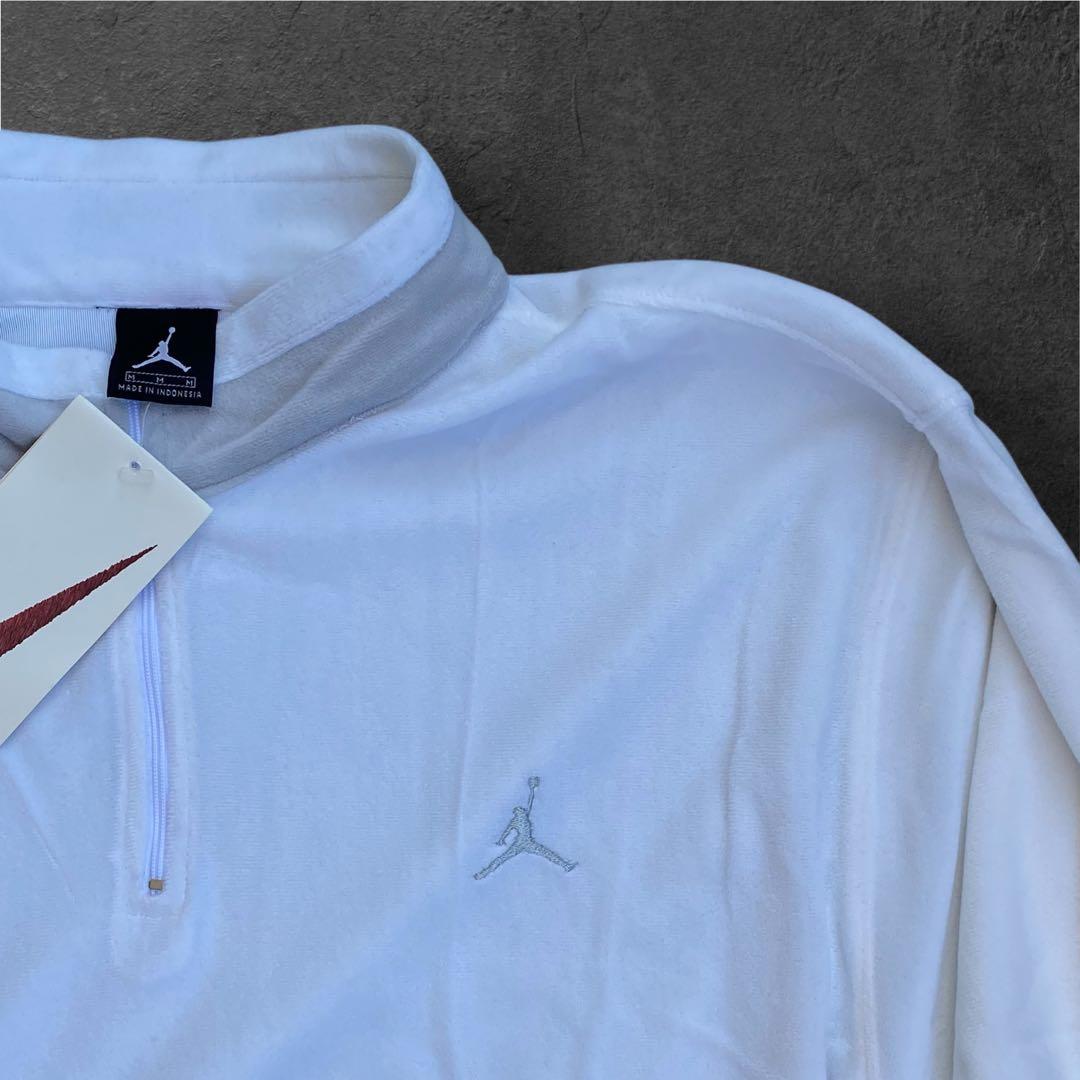 【新品】NIKE JORDAN ジョーダン ハーフジップ フリース ホワイト M