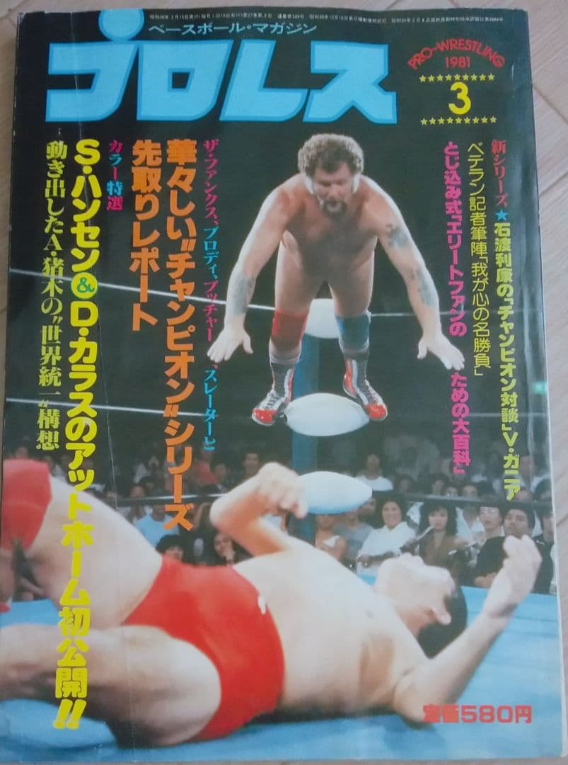 月刊プロレス 1981年3月号 通巻349号 ベースボールマガジン社 G馬場