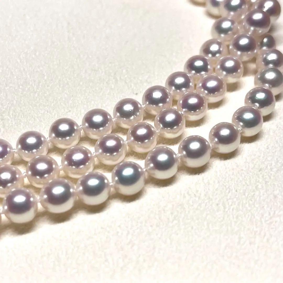 オーロラ天女級✨TASAKI現行 135cm ロングパールネックレス 2連 3連