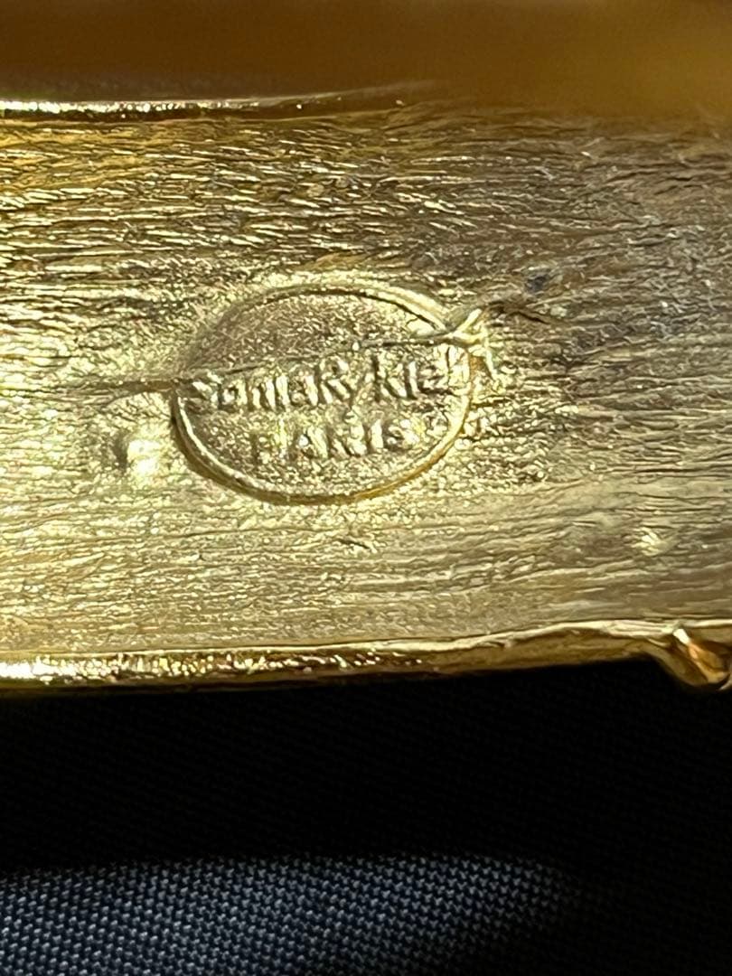 SONIA RYKIEL ソニアリキエル バングル ブレスレット ゴールド