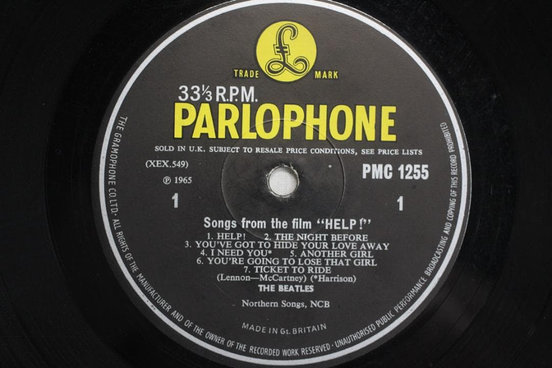 The Beatles Help! UK(英)盤 LP Mono 1stプレス