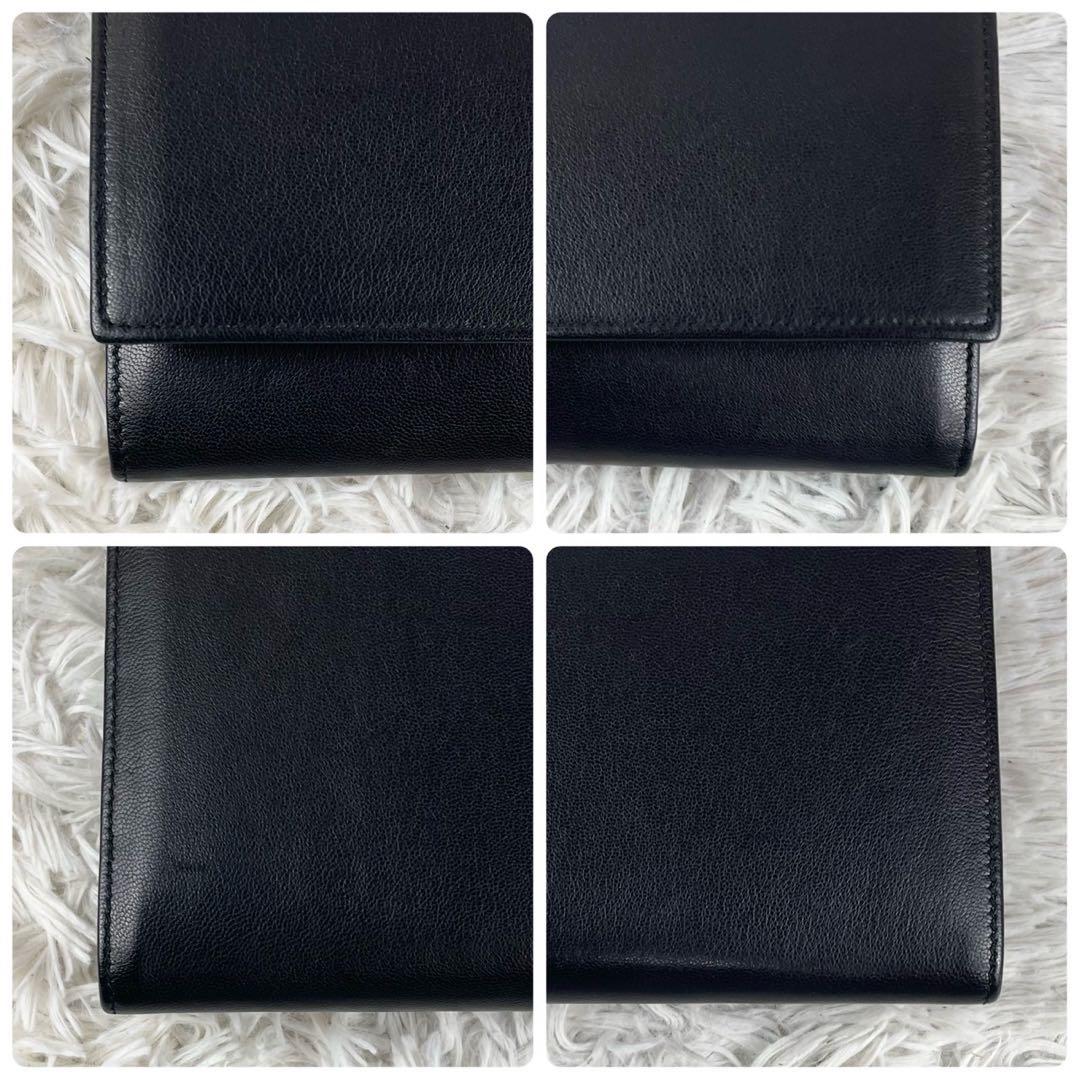 美品 イヴサンローラン レザー トートバッグ ロゴ型押し クロコ ロゴ 黒