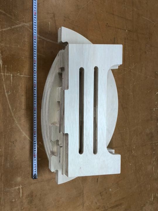 組立式ドーナツテーブル　ワックスコーティング済　ギア　ヘキサゴン　アウトドア