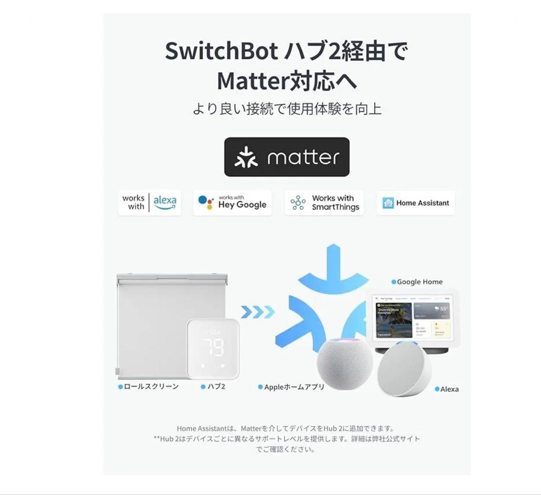 SwitchBot ロールスクリーン 自動開閉 1級遮光 幅58cm-80cm